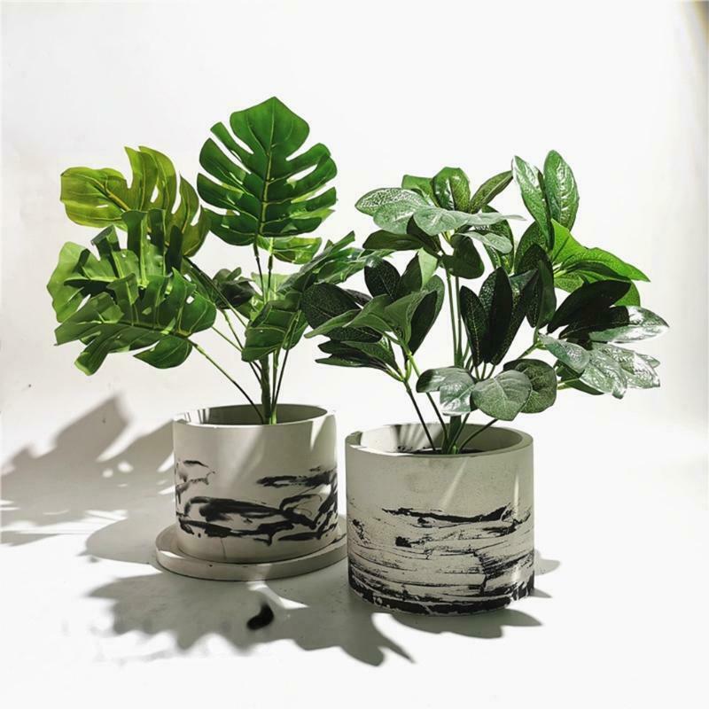 Large 6 inch Round DIY Concrete Flower Pot Silicone Mold Succulent Planter Mold