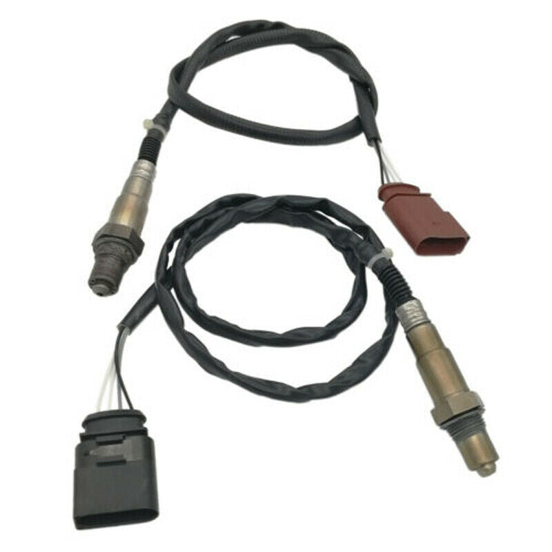 2pcs Oxygen Sensor Up+Downstream Front & Rear for VW Beetle Golf Jetta Audi TT