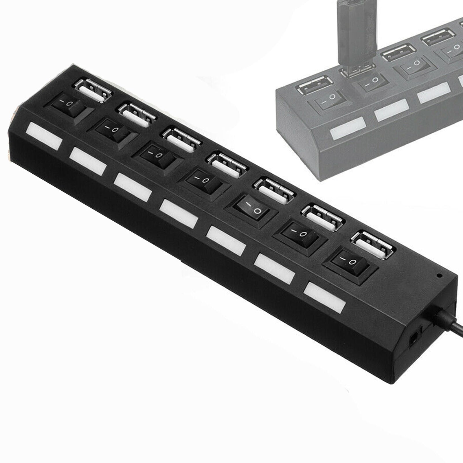 5V Battery Box + 7 Ports USB For LEGO installing LED Light Kit Sets Lighting