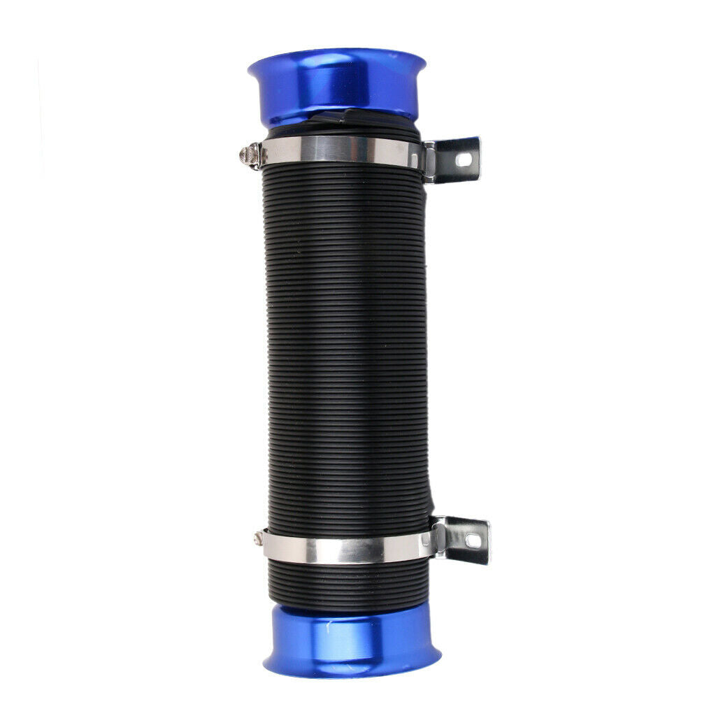 Cold Air Intake Duct Feed Induction Flexible Ducting Pipe Inlet Hose Blue