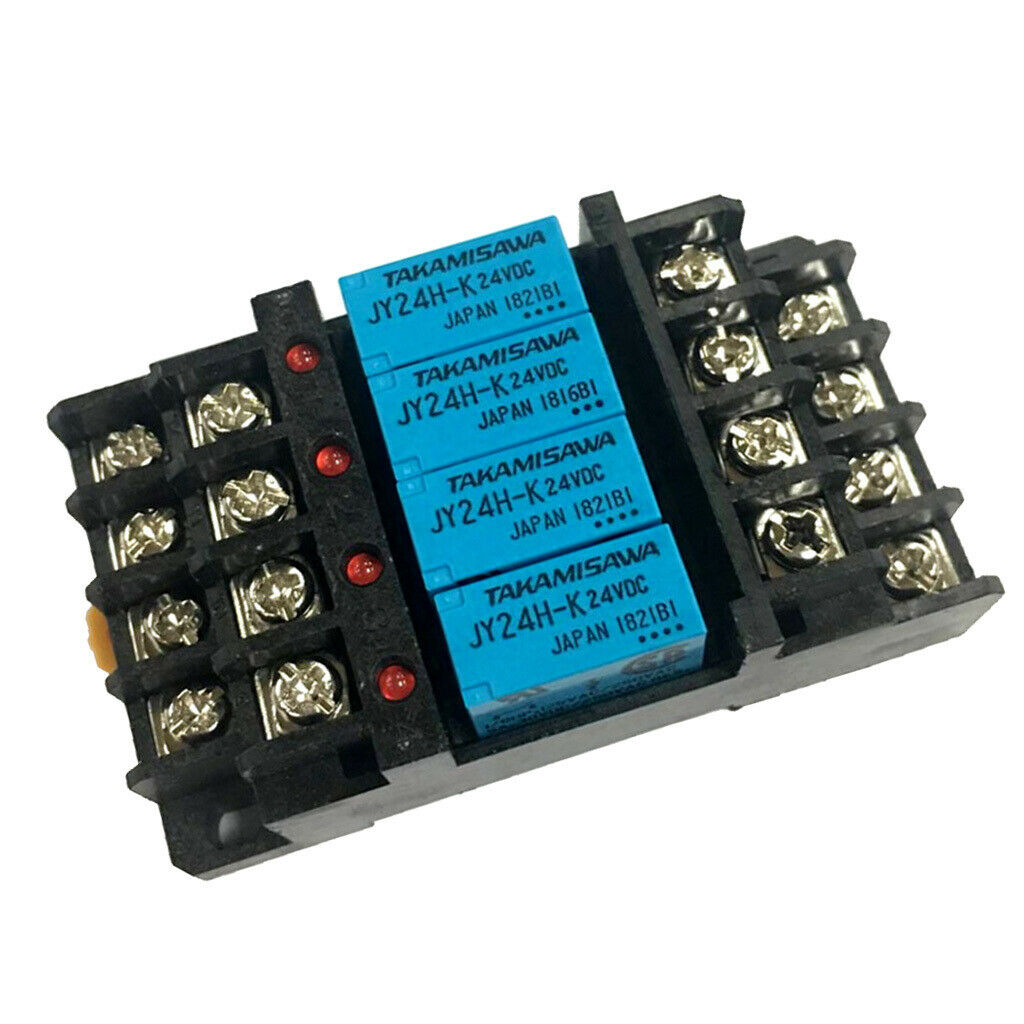 G6B-4BND 24V DC Coil Relay Terminal Block, 250VAC 30VDC 5A, Use with JY24H-K