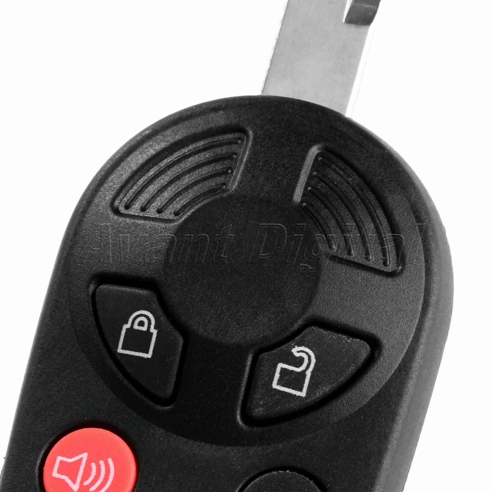 For Ford Escape Edge Remote Keyless Entry Fob Combo Key Uncut Head Ignition Case