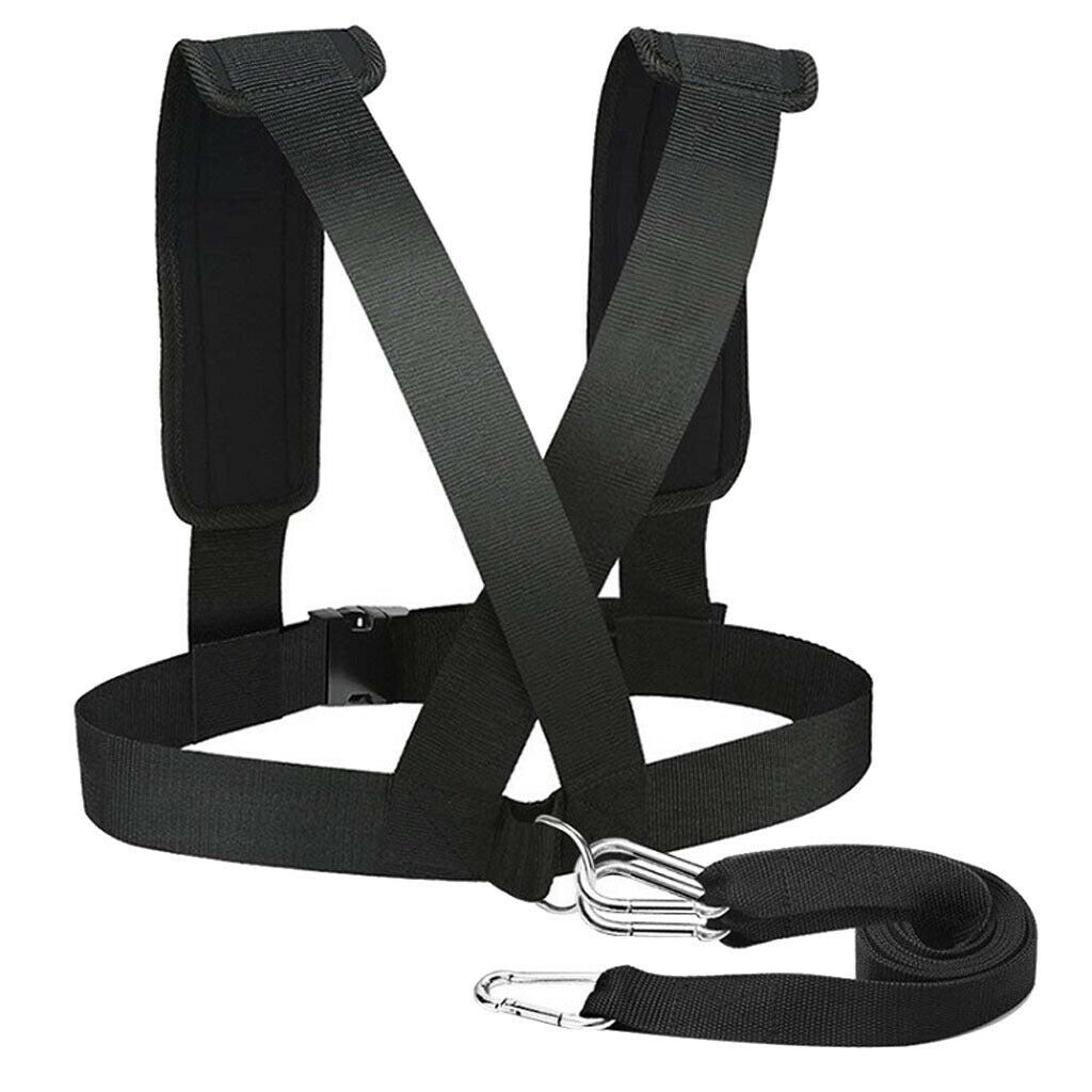 Sled Pulling Strap Resistance Belt Workout Physical Training Gym Exercise