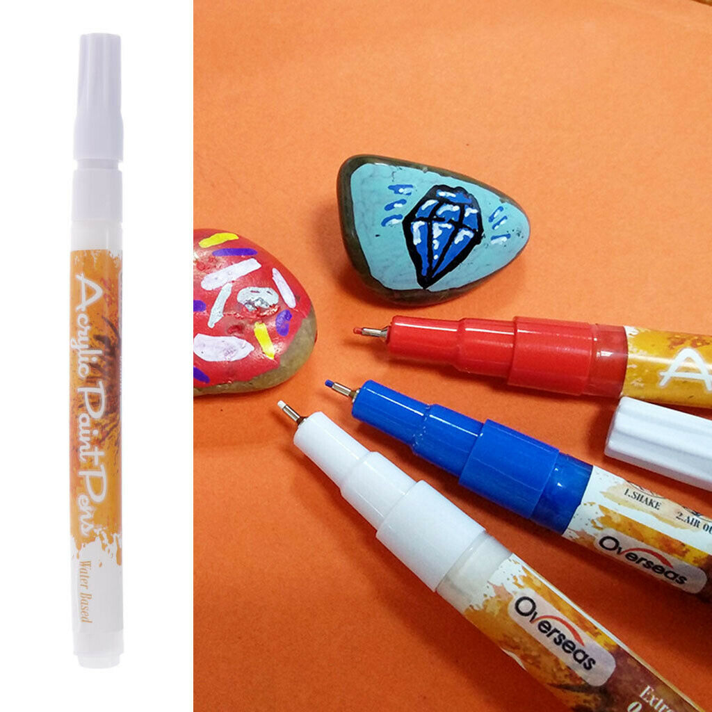 0.5mm Acrylic Paint Marker Pen Water Based Art Painting Pen for Rock Glass Wood