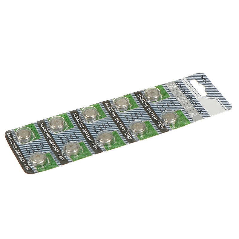 10Pcs Batteries AG12 LR43 L1142 SR43 386A Watch camera Coin Button Cell BatterBD