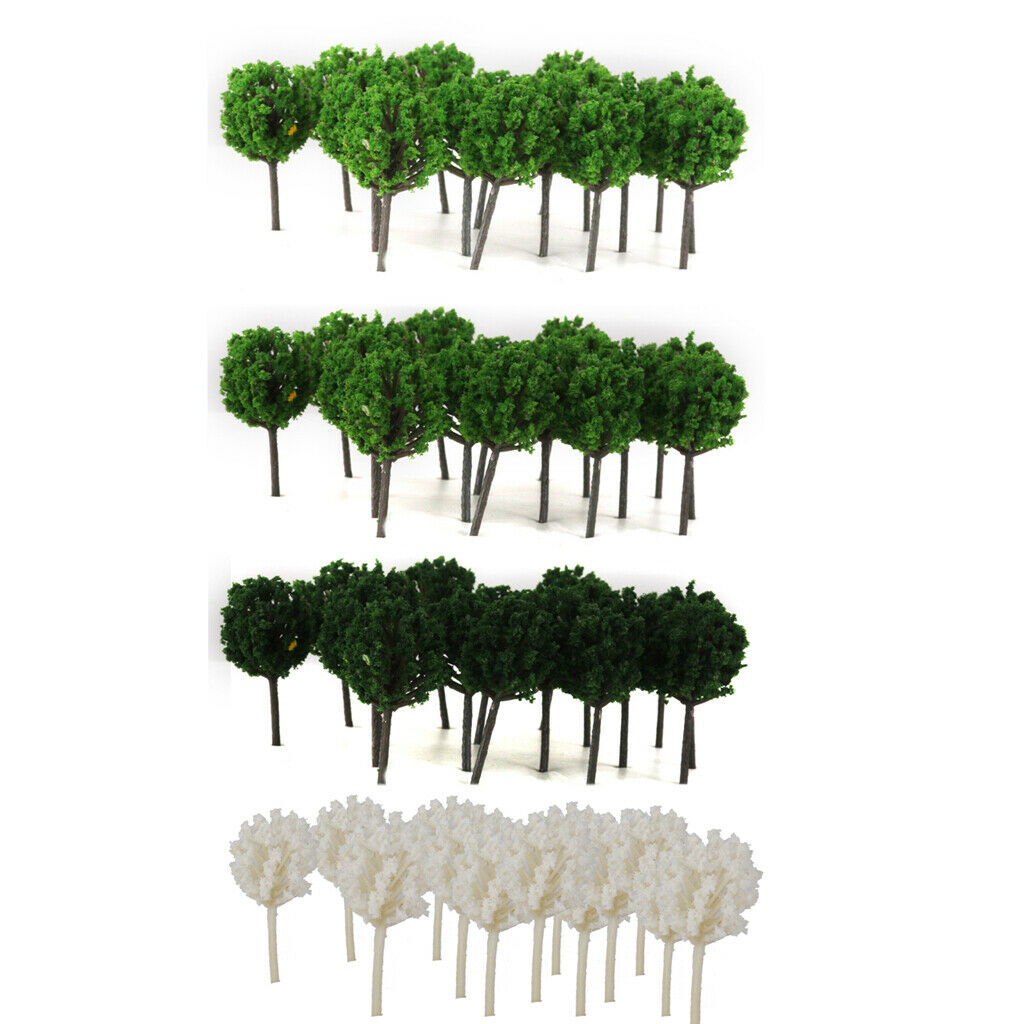 200Pcs Collectible Tree Models 1/300 Z Layout Roadway Garden Scenery Build