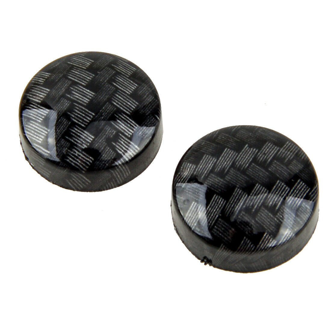Car 8x Carbon Fiber Style Bumper License Plate Nut Bracket Clip Screw Grommet