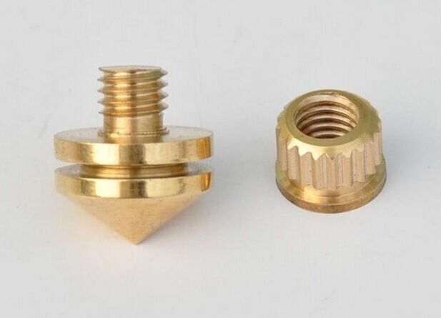 8pcs M8 Copper Speaker spikes Isolation Stand Foot Spike Home Audio Parts