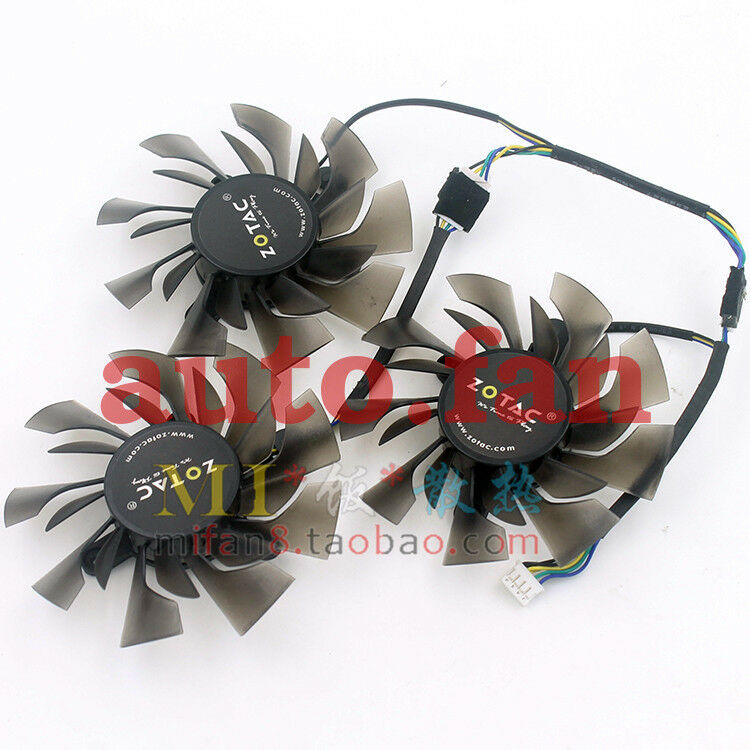 Applicable for ZOTAC GTX 970-4GD5 Perak version HC HA graphics card cooling fan
