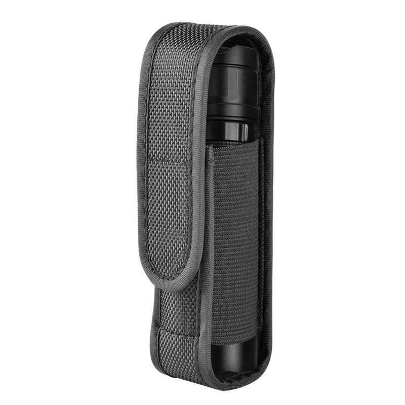 Nylon Belt Flashlight Holder Holster Bag Pouch for 3"-5" 18650 Flashlight
