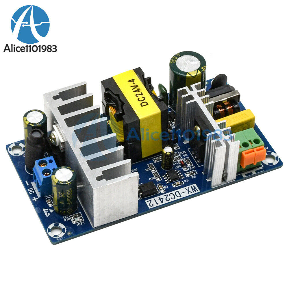 2PCS AC85-265V to DC24V 4A-6A 100W Switching Power Supply Board Supply Module