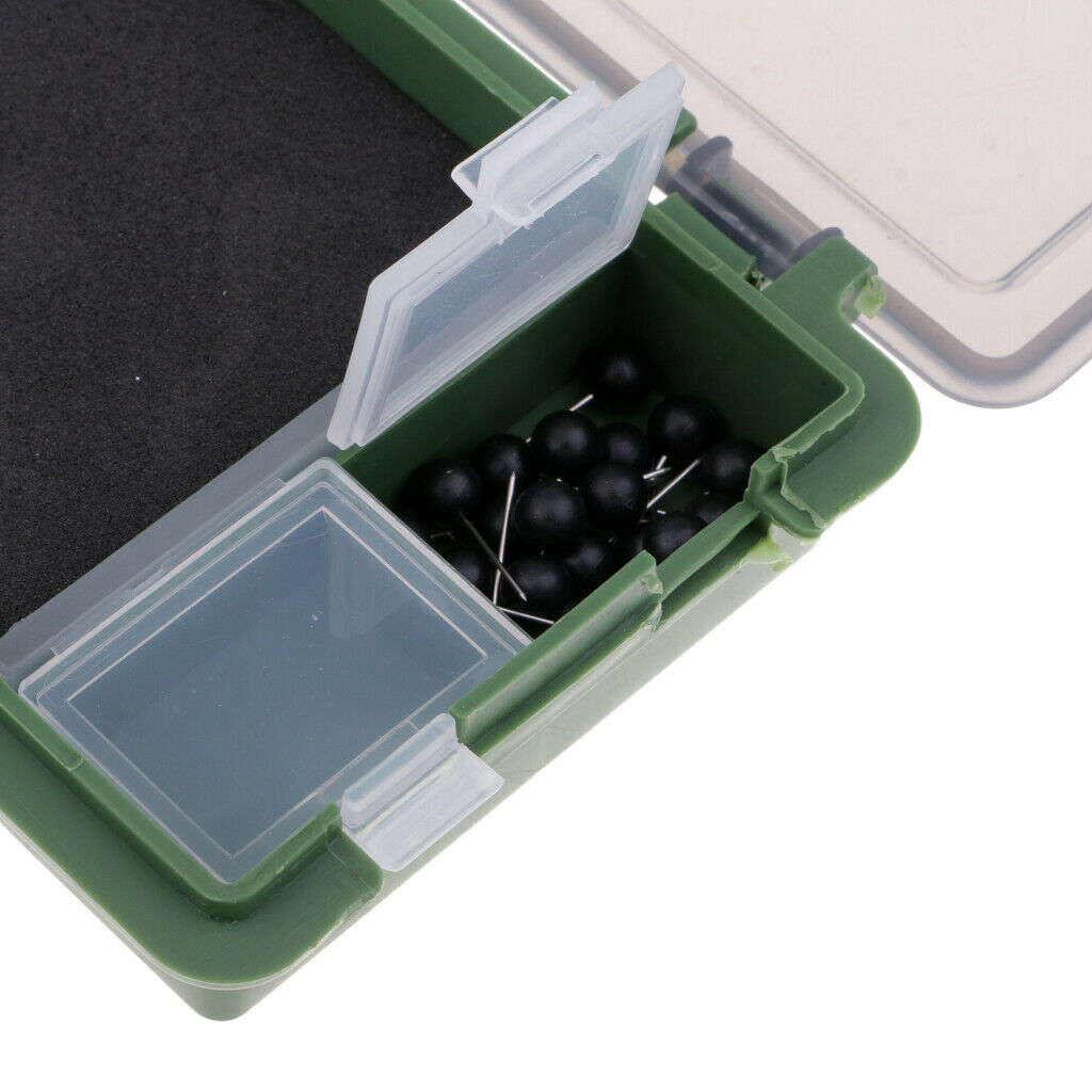 Carp Fishing Rig Box Stiff Hair Rig Board with Pins Wallet Rig Storage Box