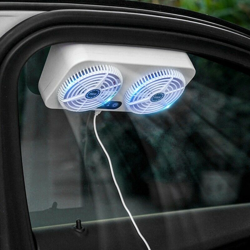 USB Car Cooling Tool Car Exhaust Fan Vehicle Air Circulation Smoke Exhaust FK5E9