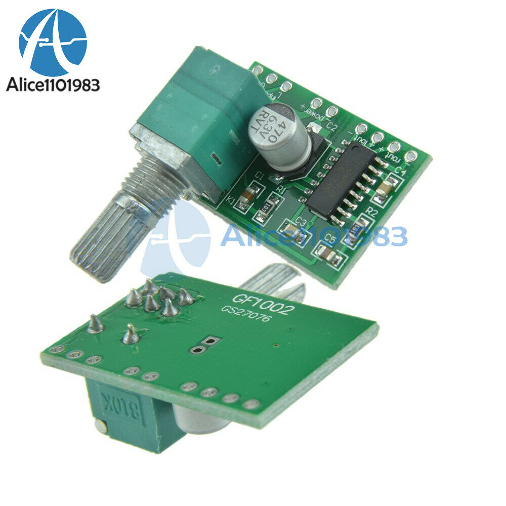 10PCS PAM8403 5V 2-Channel 3Wx2W Volume USB Power Audio Amplifier Board