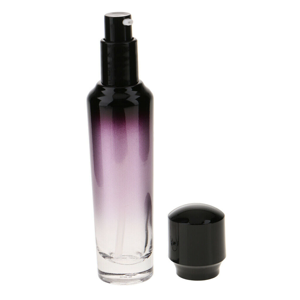 Travel Empty Glass Pump Spray Bottle Makeup Lotions Shampoos Container  55ml