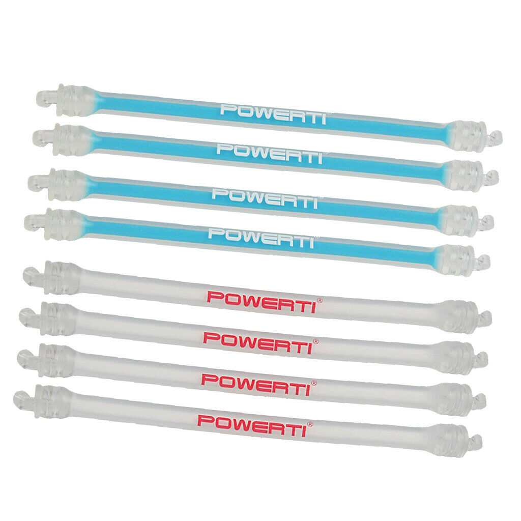 8x Tennis Racket Vibration Dampeners Silicone Easy Installation Blue+White