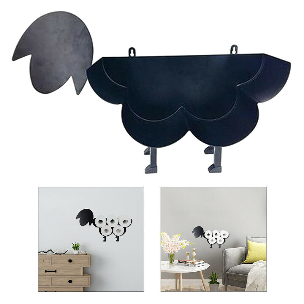 Toilet Paper Holder Metal Roll Paper Storage Organizer Home Floor Decor