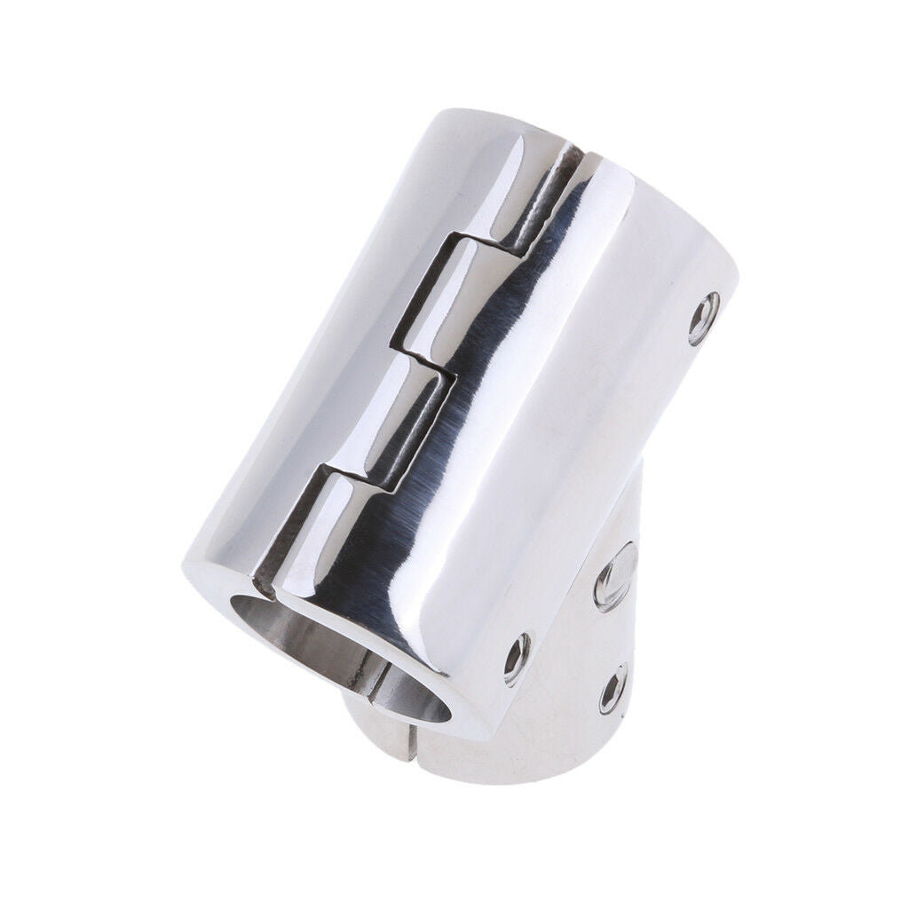 316 Stainless Steel Bow & Boat Handrail 60 Degree Tee Fitting 22mm Tube