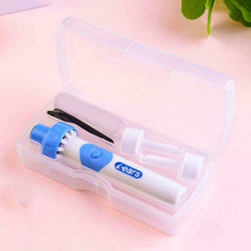 2-piece Electric Ear Wax Dirt Remover Ear Wax Vacuum Cleaner