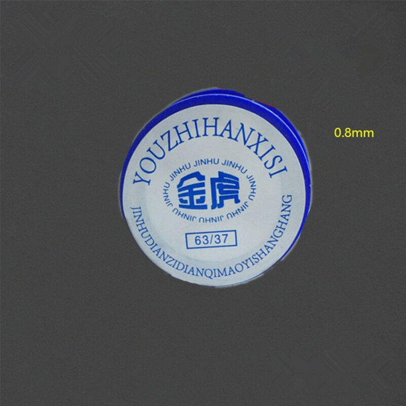 15PCS Solder Wire Roll 0.8mm Wire Diameter Flux 1.8% 63/37 Rosin Core Solder Tin