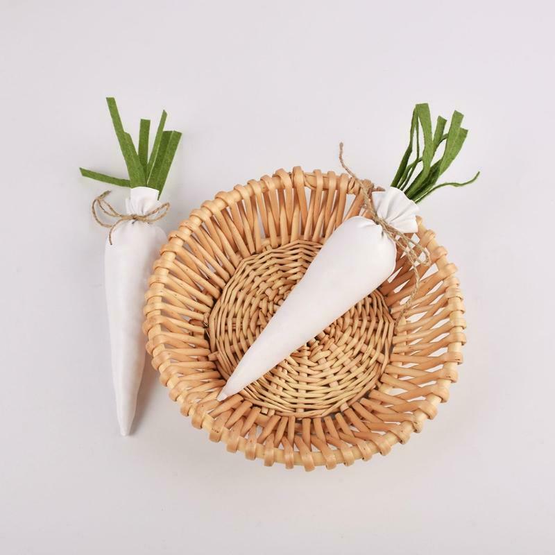 Easter Non-woven Carrot Garden Decorations Artificial Fruits Toys Party Props