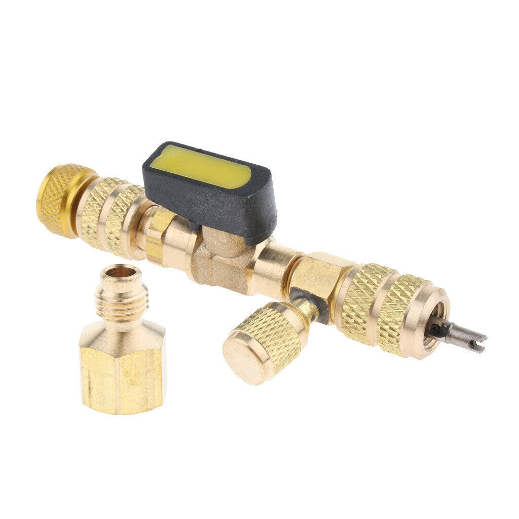 Valve Core Remover/Installer Tool with Dual Size SAE 1/4&5/16 Port for HVAC
