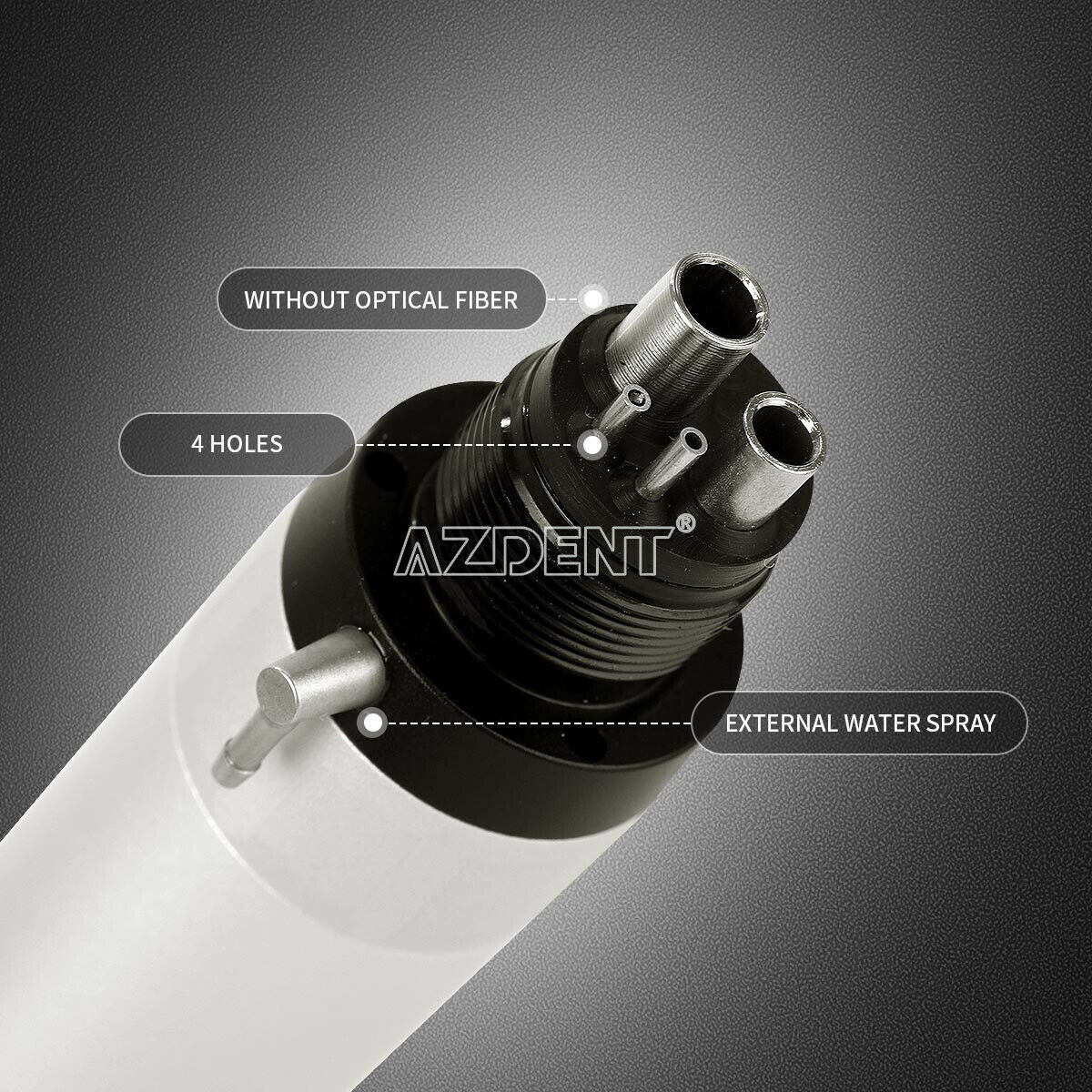 2X Dental Contra Angle Straight Air Motor M4 Low Speed Handpiece Kit FX 4 Holes