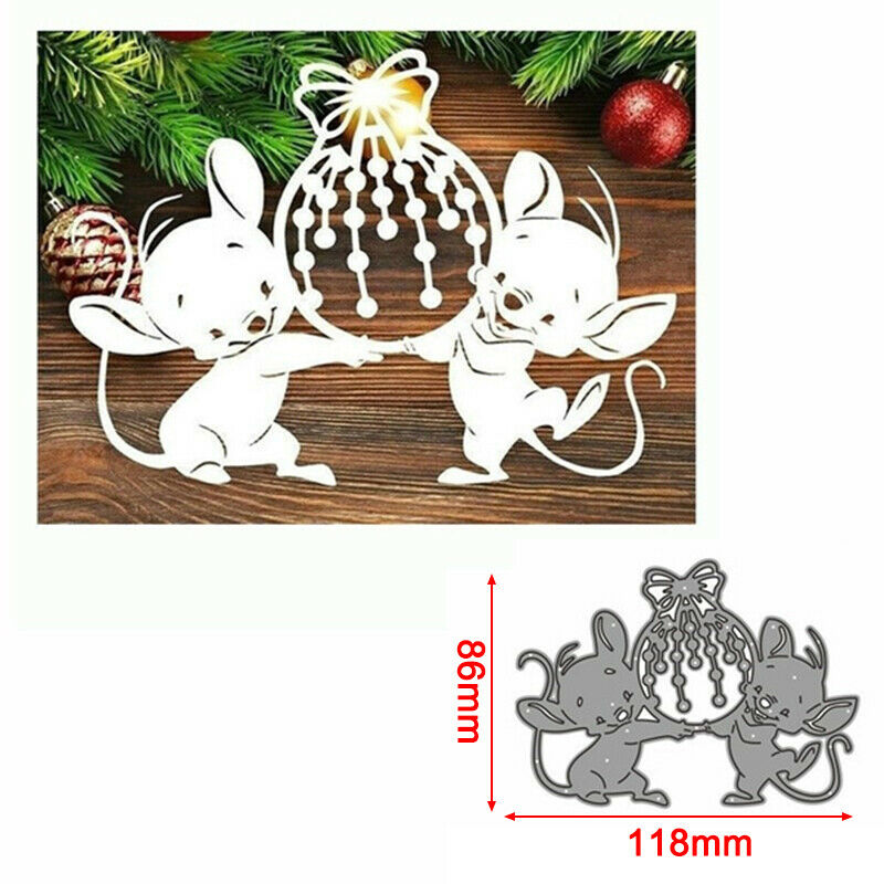 Metal Cutting Dies Mold Animal Mouse Decor Scrapbook Paper Embossing Card.l8