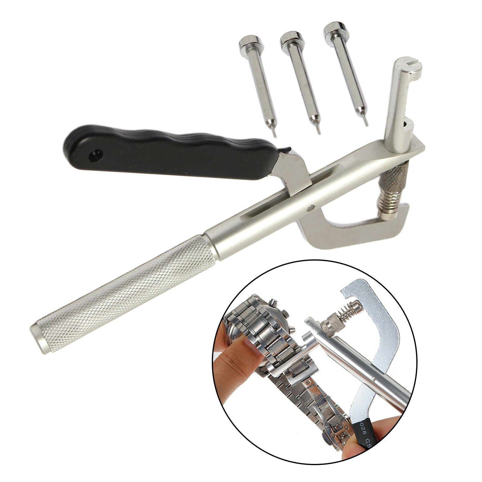 Wrist Watch Strap Pins Remover Adjuster Spring Pusher Link Pin Plier Puncher