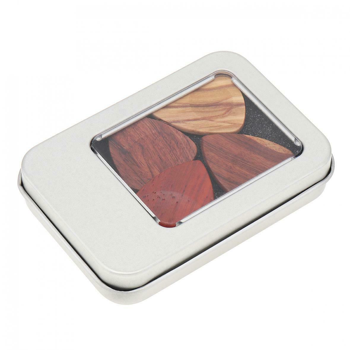 Guitar Picks 4pcs Wood Material Guitar Picks Plectrum  String Instrument