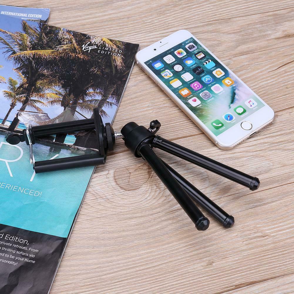 Mini Mobile Phone Stand Flexible Tripod for Smartphone Camera Video Black @