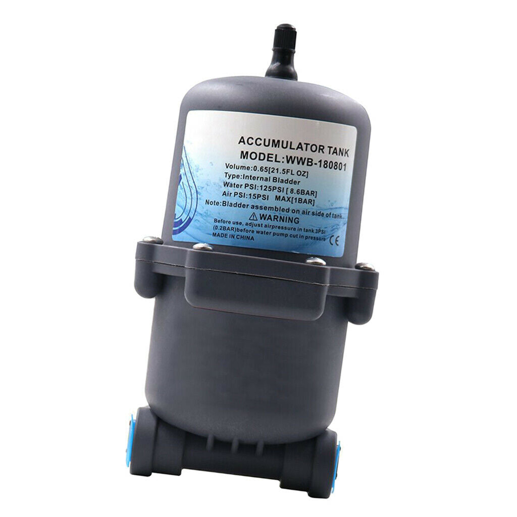 Heavy Duty Accumulator Tank for RV Yacht Caravan Assy 125psi Water System 1/2
