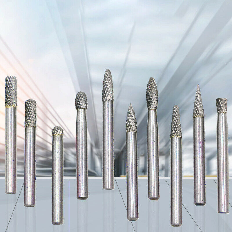 10PCS 6mm*6mm Metal Tungsten steel Accessories Grinding Head Bits Part Shank