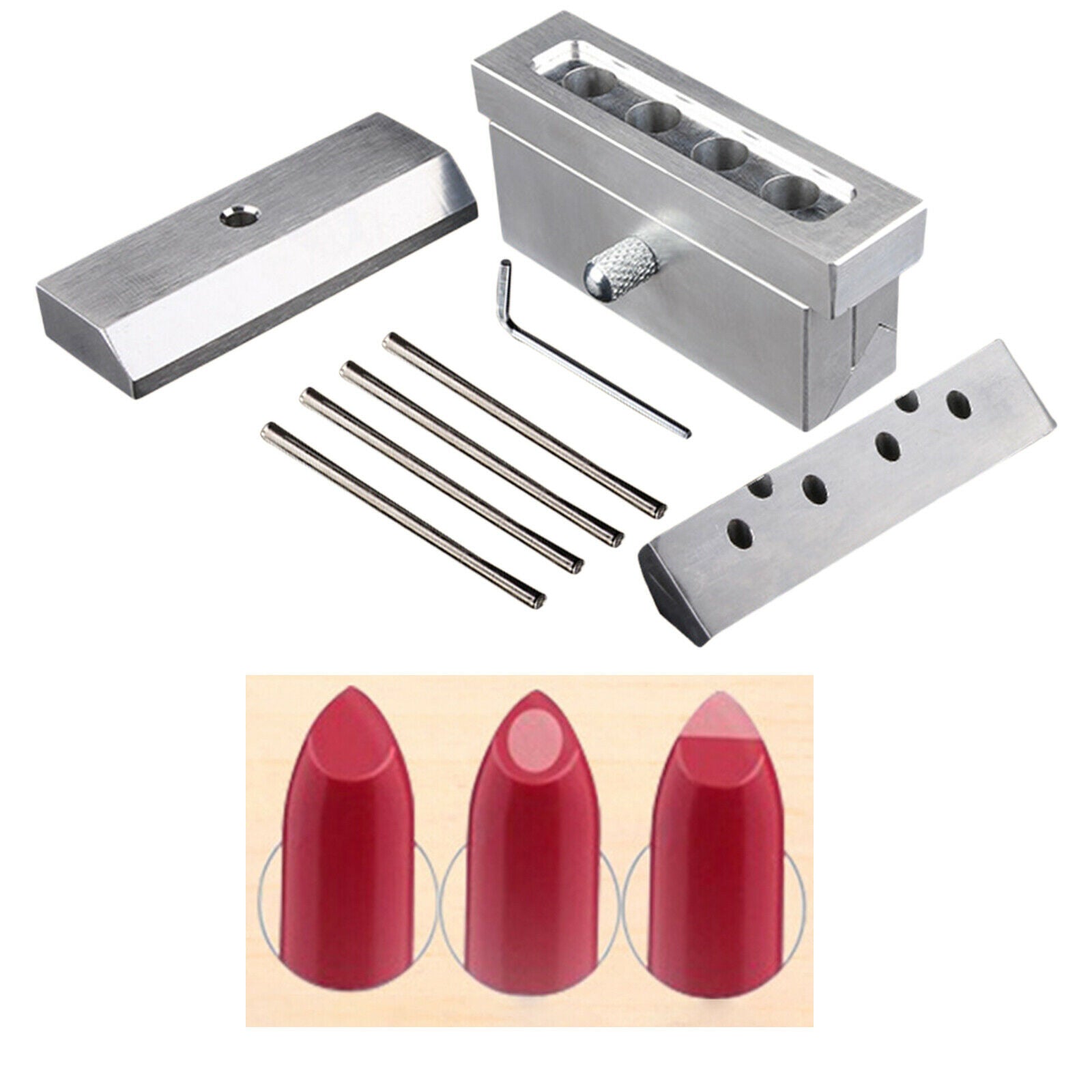 Lipstick Mold Beak Shape Lip Rouge Balm Maker Mould Holder Tool Crafts Kits