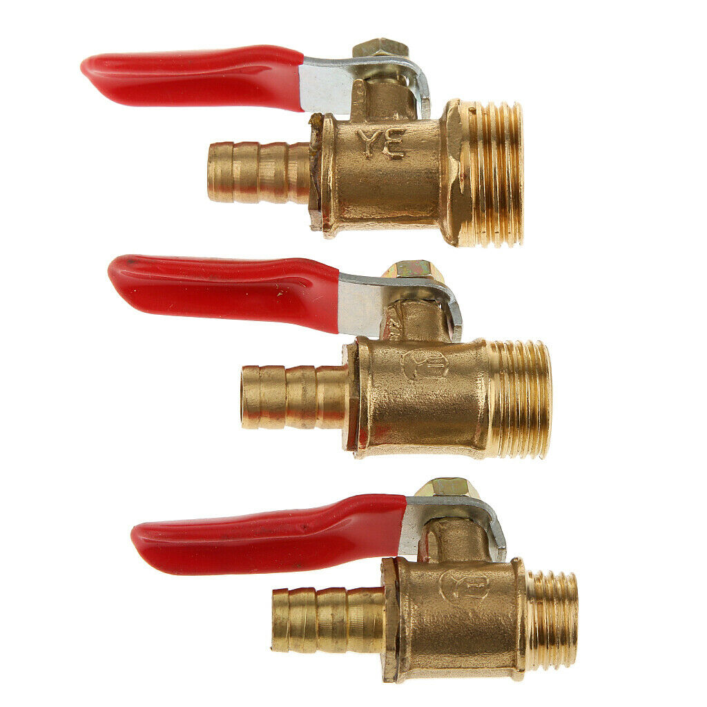 3/8 External Thread Up To 16.05 Sting Hose Connector Lever Handle Brass Ball