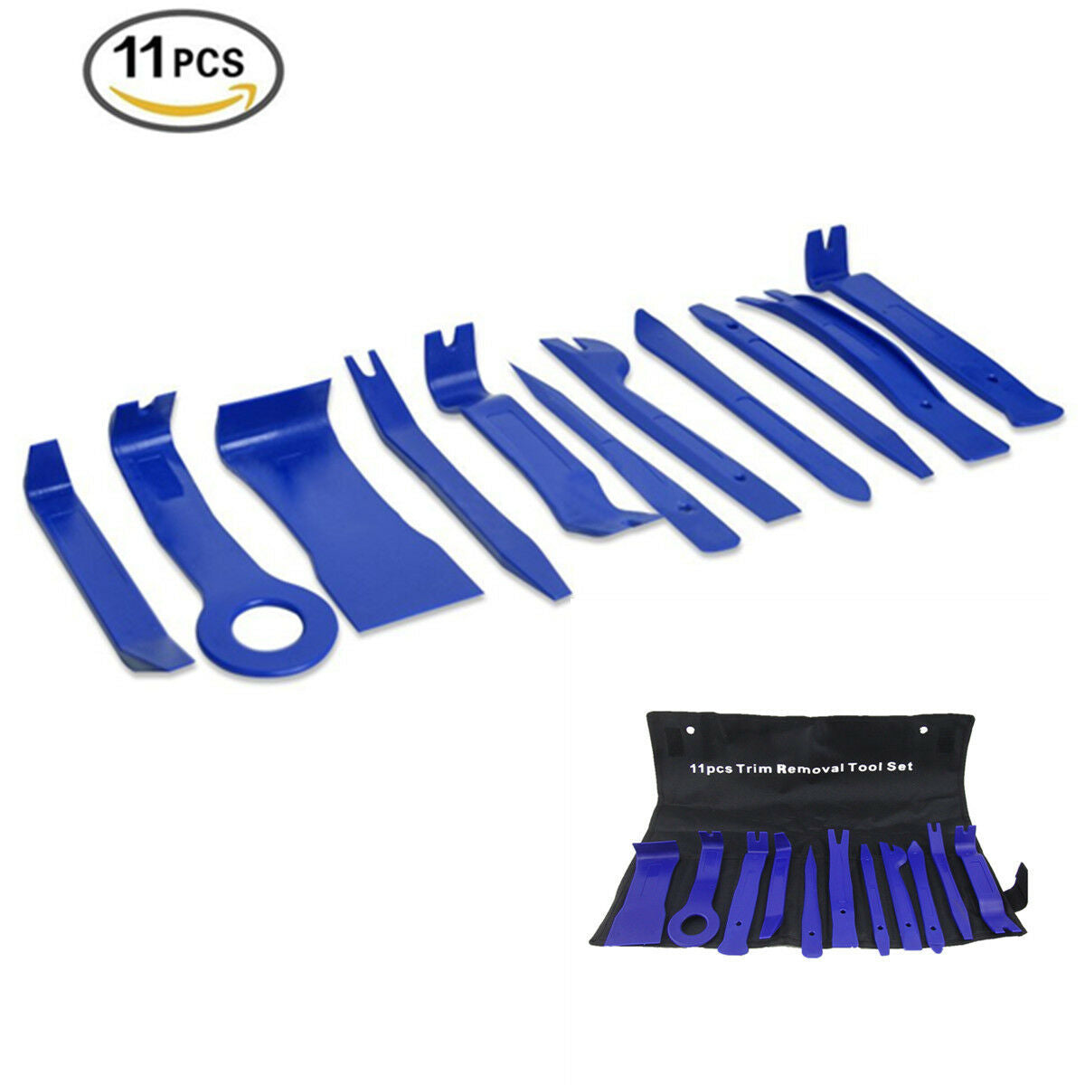 Car Stereo radio Audio Trim Removal Tools Pry Panel Door Dash Install 11x Blue
