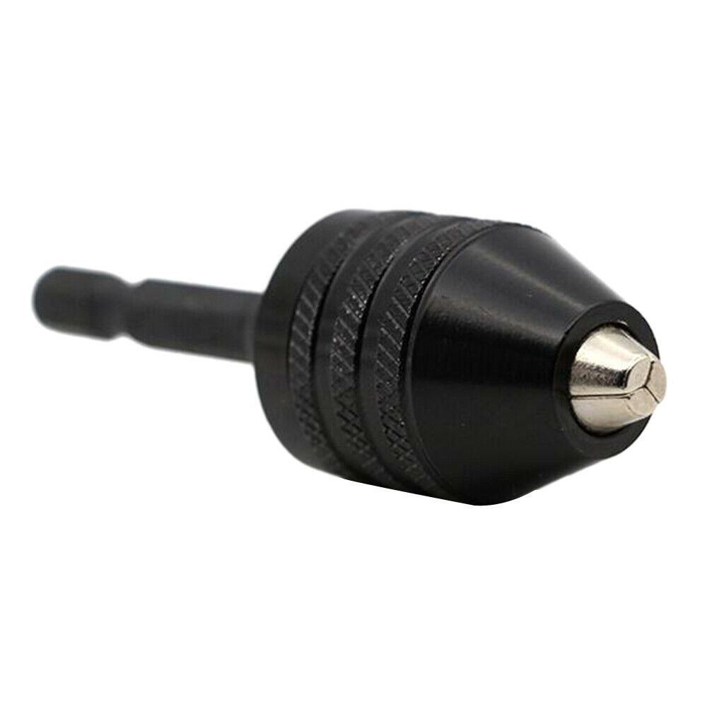 Mini Aluminum Keyless 3 Claw Drill Chuck Screwdriver Adapter with Quick Change