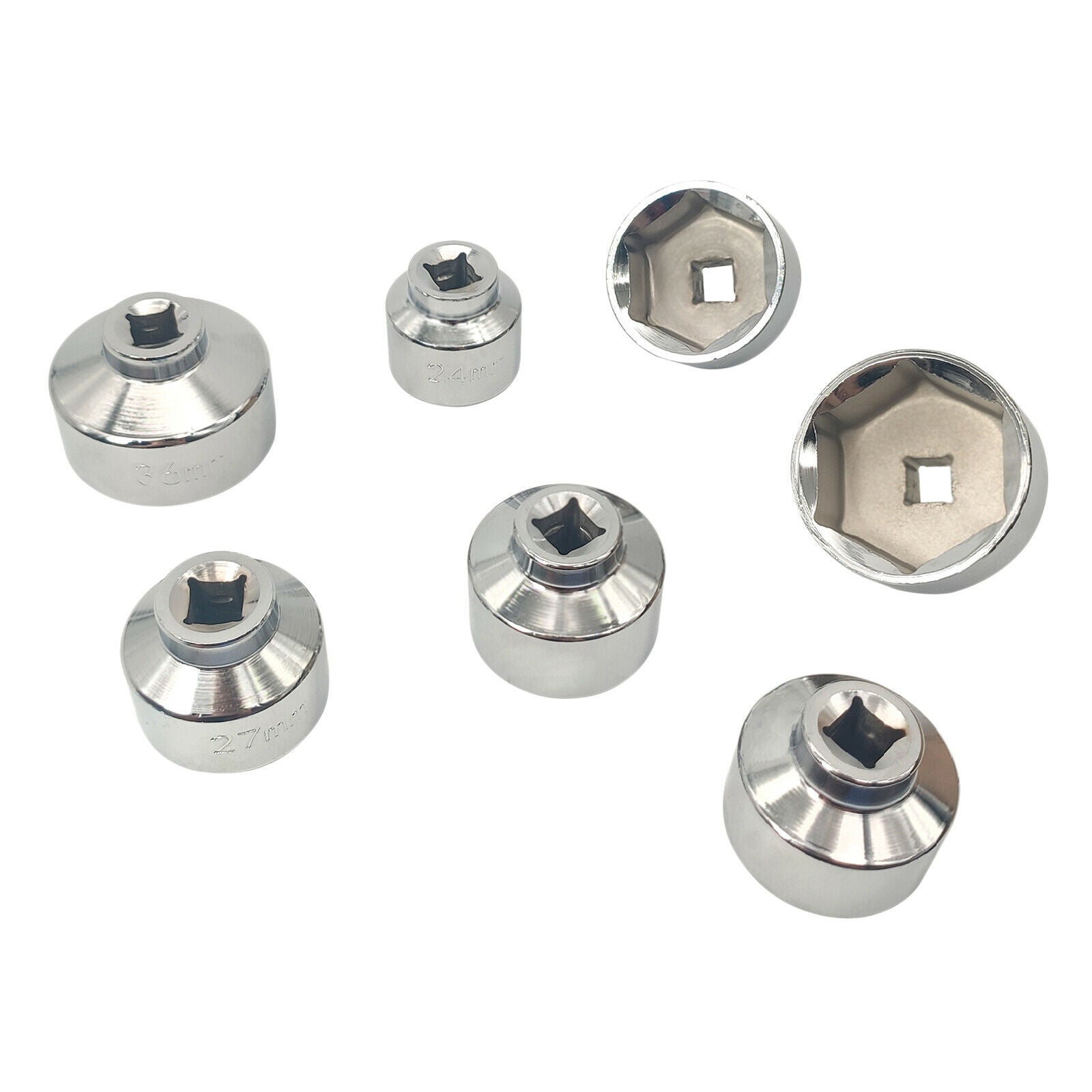 7 Pieces 3/8" Oil Filter   Wrench Tool Kit Socket Automotive Removal Kit