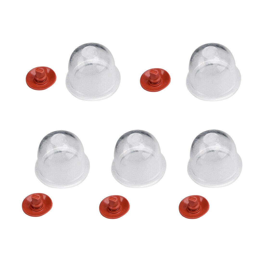 5+5pcs Primer Bulbs Check Valve Fit For Hyundai HYBC5200 52cc 2-Stk Brushcutter