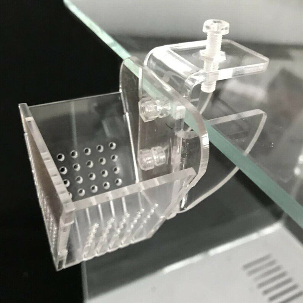 Aquarium Fish Feeder Red Worms Feeding Acrylic Shrimp Fish Food Container