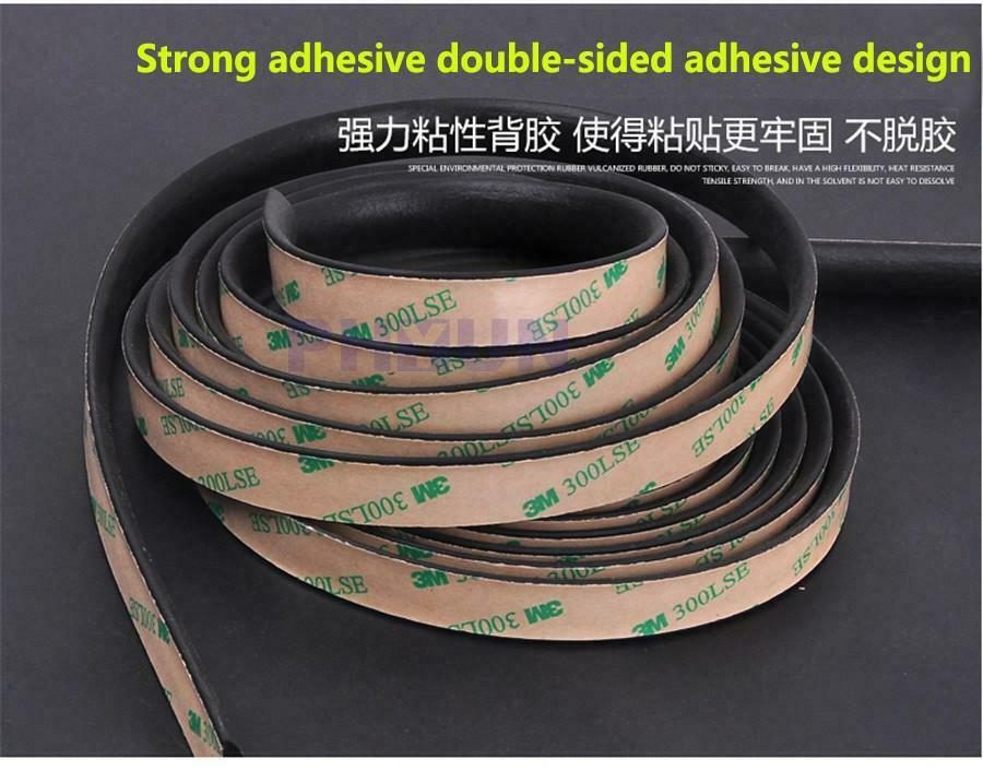 5 Meter Self Adhesive Auto Windshield Window Rubber Weather Draft Seal Strip