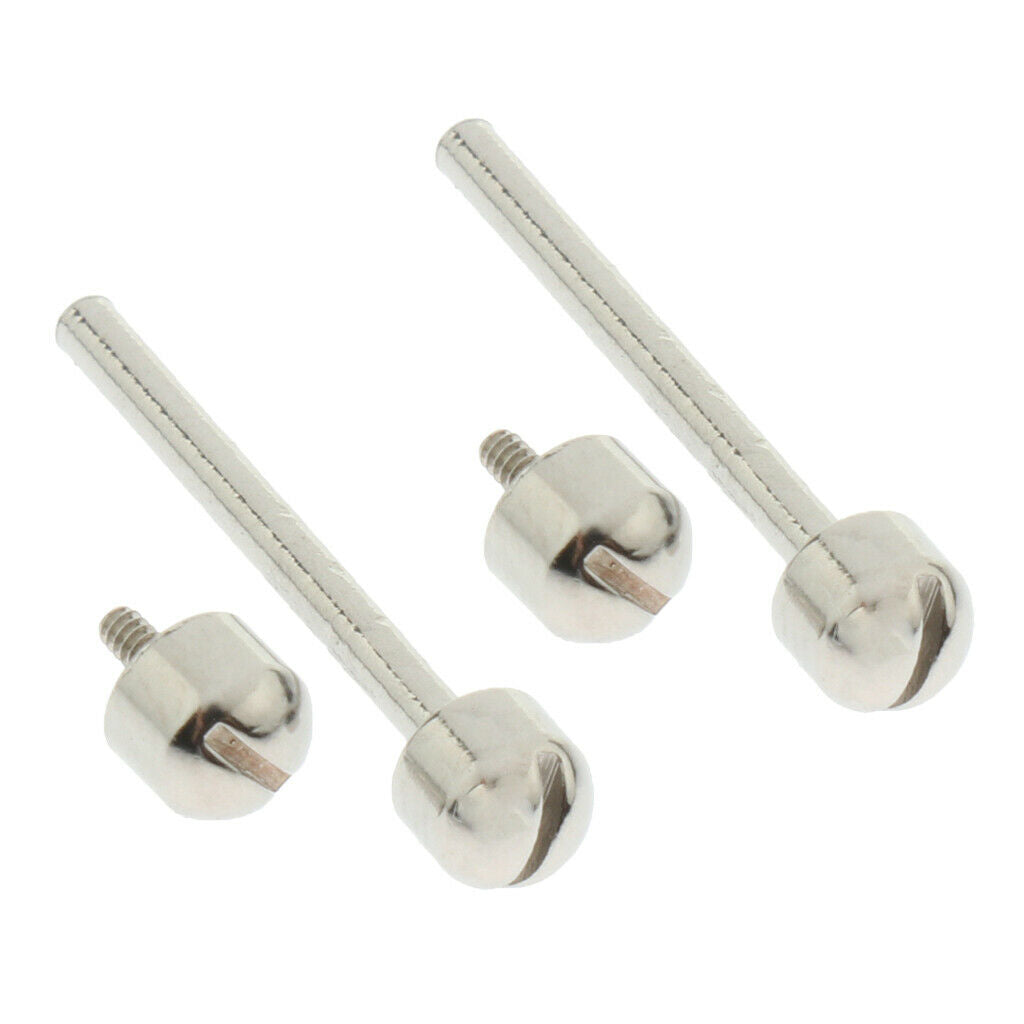 2 Pcs Stainless Steel Bar Screw Tube Replace Watch Repairing Tool 16 mm