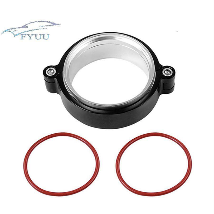 For 3" Turbo Pipe  Exhaust V-band Dump Clamp w Flange Assembly Anodized Clamp