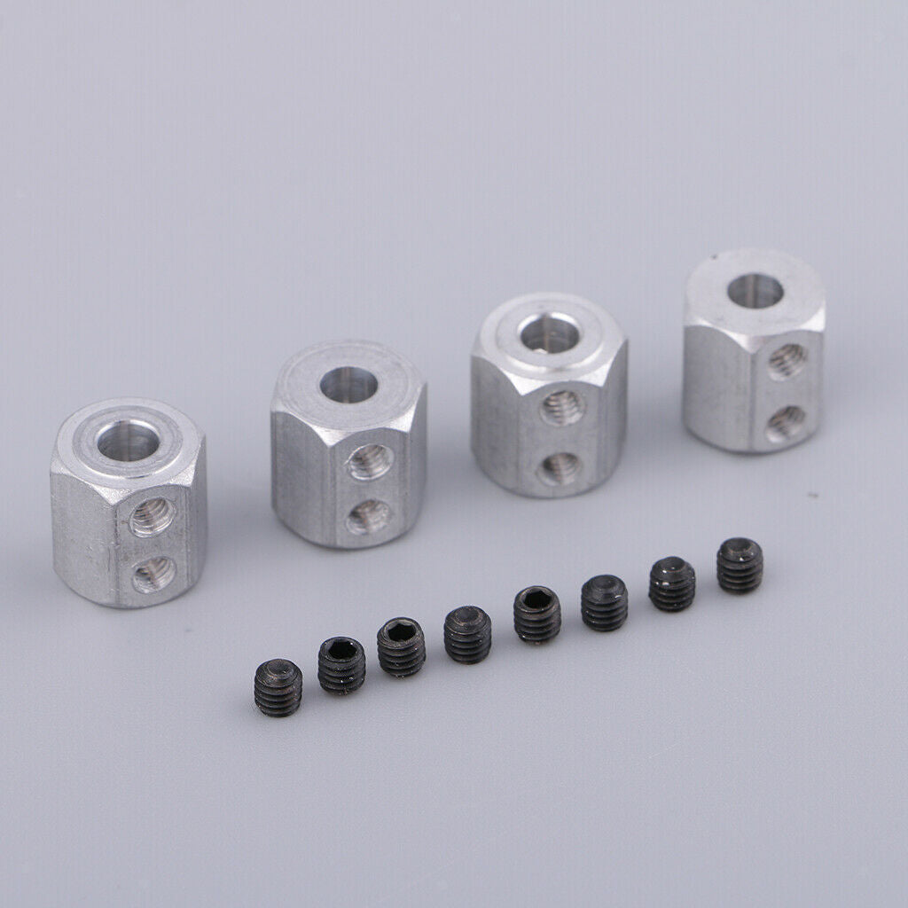2X 4Pieces RC Car Wheel Rim Hex Adapter Coupling 08065 for 1/10 HSP 94188 94170