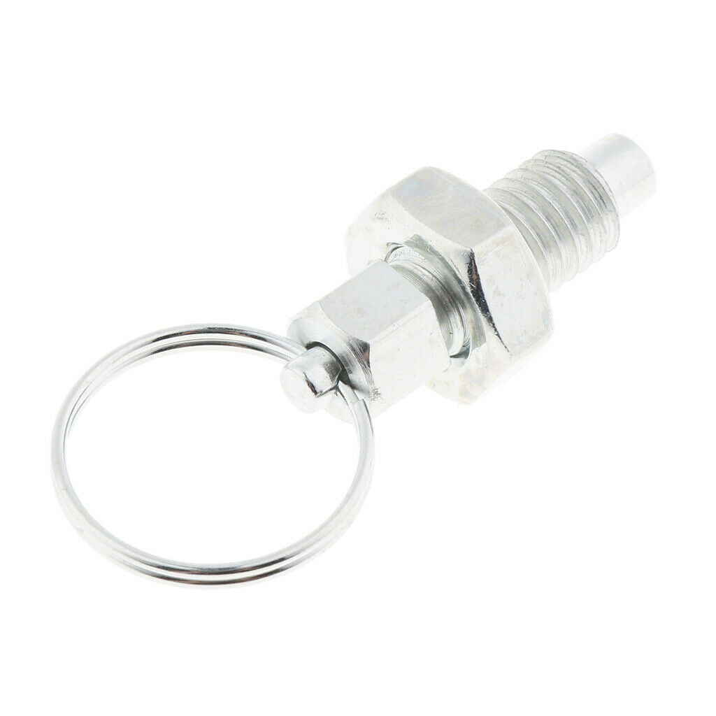 M8 Index Plunger with Ring Pull Spring Loaded Retractable Locking Pins, 8X