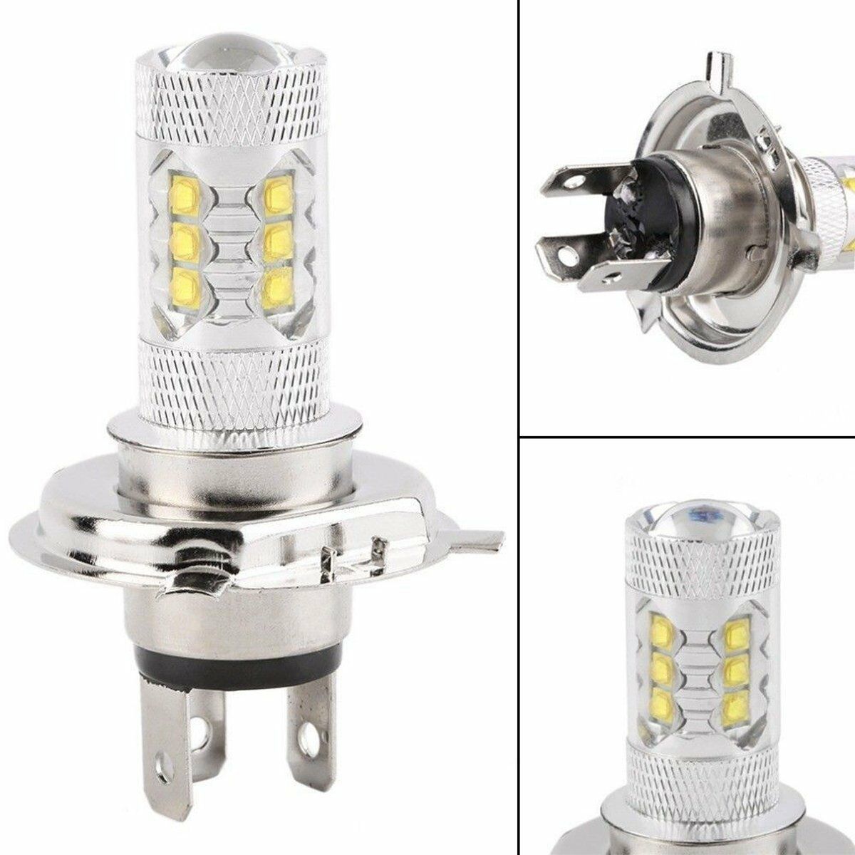 H4 80W 1000LM LED Work Light Bar Spotlight Off-road Driving Fog Lamp Truck Boat