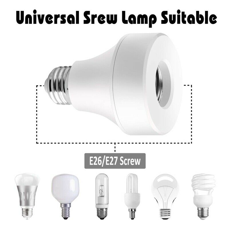 2 Pack Wifi Smart Bulb Socket Compatible with E26 E27, WiFi Light Bulb Base AdC4