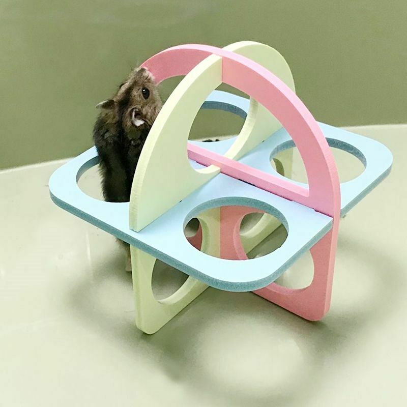 Hamster Ladder Exercise Fitness Toys Squirrel Guinea Pig Colorful Cage De.l8
