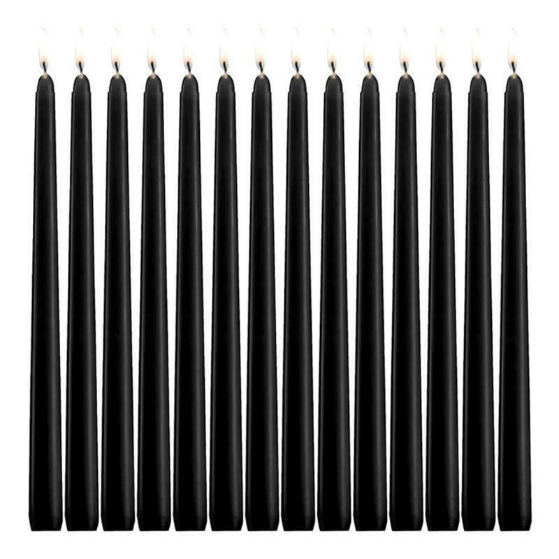 Taper Candles Set of 14 Unscented Dripless Candlesticks 8 Hours Long Burning for