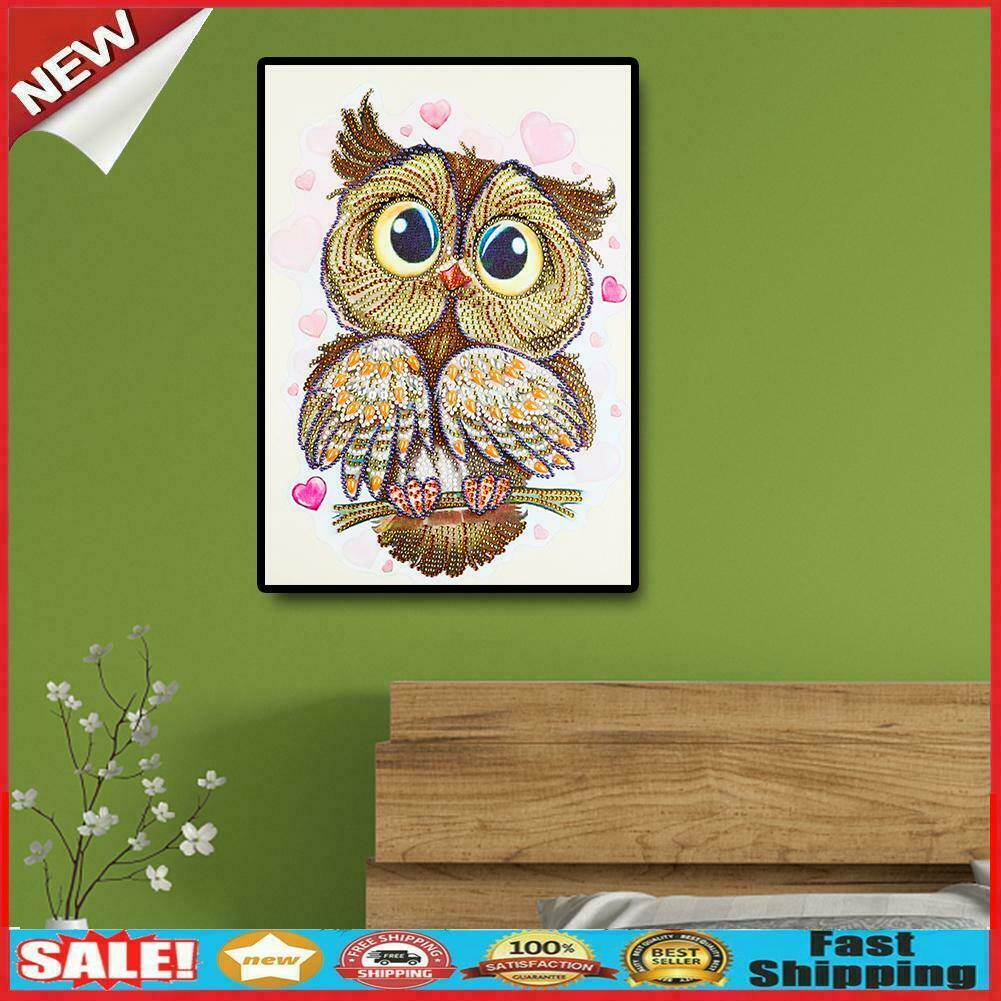 Wall Decor Craft DIY Special Shaped Drill Cute Bird Diamond Painting Mosaic @